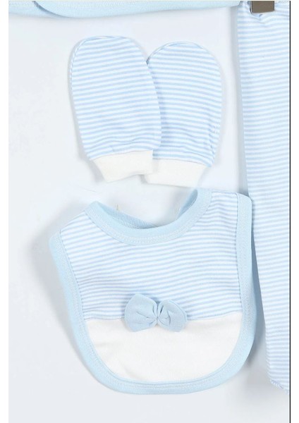 Yeni Doğan & Erkek Bebek 0-3 Ay Süzene Ayıcıklı 5'li Hastane Çıkışı Zıbın Seti (Kutulu Üründür) indirimleri