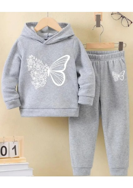 Kız Çocuk Kapüşonlu Takım Kışlık