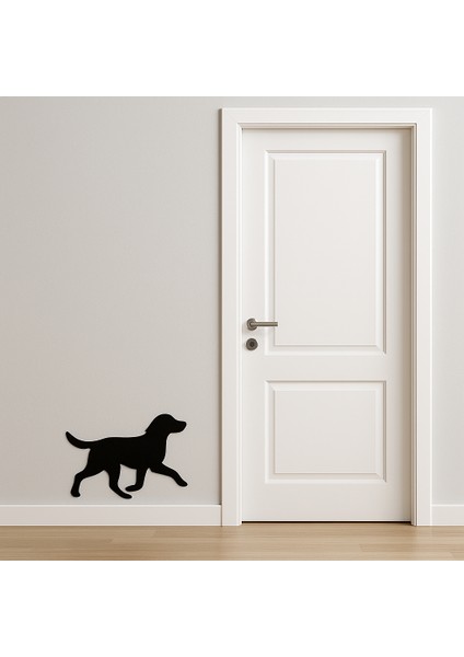 Metal Duvar Süsü Koşan Köpek Dekoratif - Shadowline Serisi