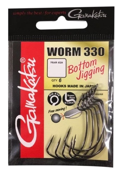 Worm 330 Bottom Jigging No:2/0 Siyah Olta Iğnesi 5ADT