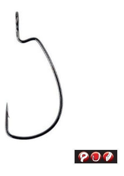 Worm 330 Bottom Jigging No:2/0 Siyah Olta Iğnesi 5ADT fırsatları