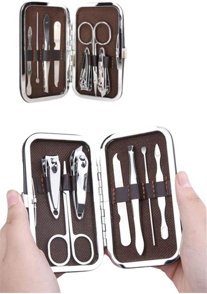 Manikür Pedikür Seti 7 Parça Tırnak Mantar Tırnak Batığı Temizleme Taşınabilir modelleri