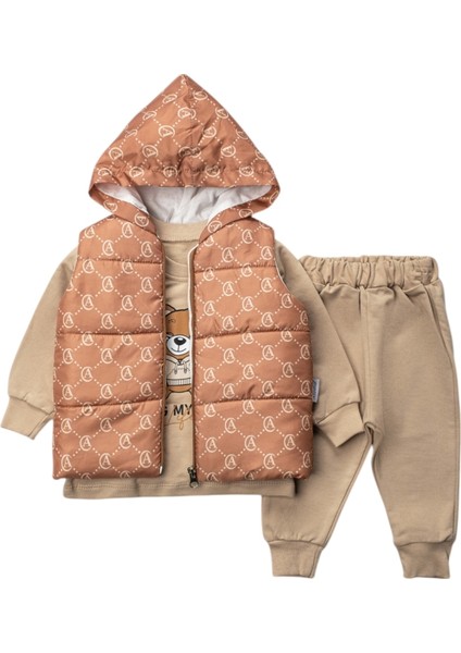 Yelekli Erkek Bebek Takım