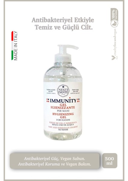 Immunity Hygienizing Sıvı Sabun Jel 500ml l Hijyeni ve Antibakteriyel fiyatları