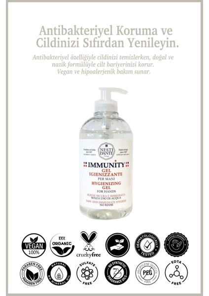Immunity Hygienizing Sıvı Sabun Jel 500ml l Hijyeni ve Antibakteriyel modelleri