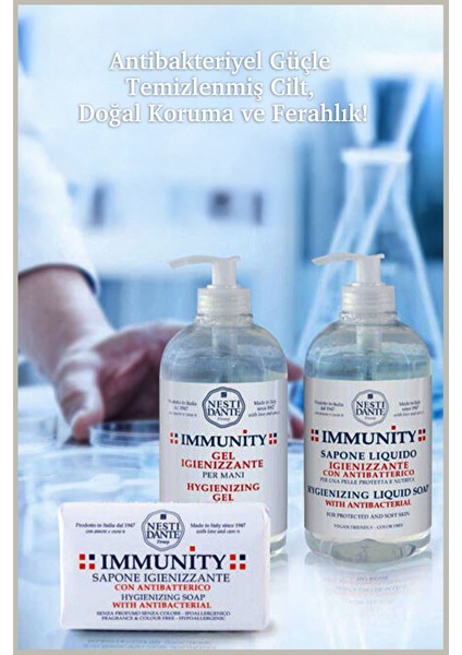 Immunity Hygienizing Sıvı Sabun Jel 500ml l Hijyeni ve Antibakteriyel