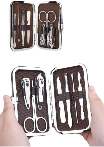 Manikür Pedikür Seti 7 Parça Tırnak Mantar Tırnak Batığı Temizleme Taşınabilir modelleri