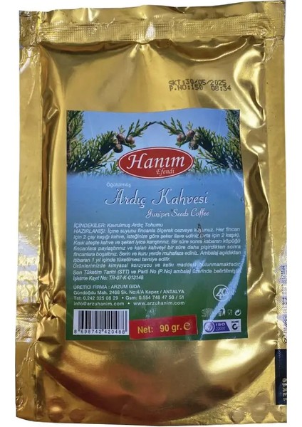Hanım Efendi Ardıç Kahvesi 90 gr (Öğütülmüş)
