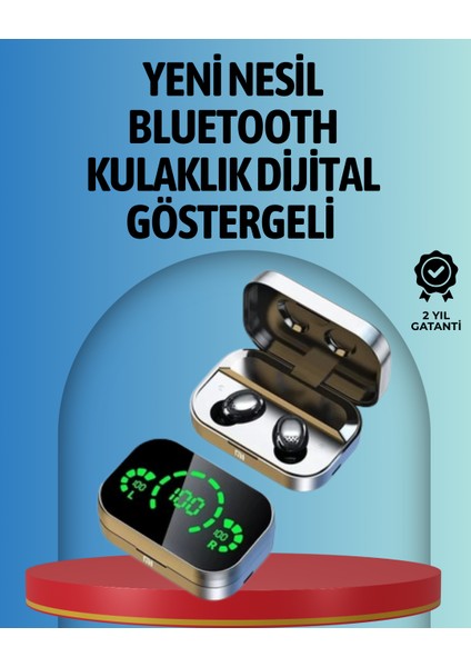Akıllı Dijital Ekranlı Tws Kulaklık – Uzun Pil Ömrü, Stabil Bağlantı