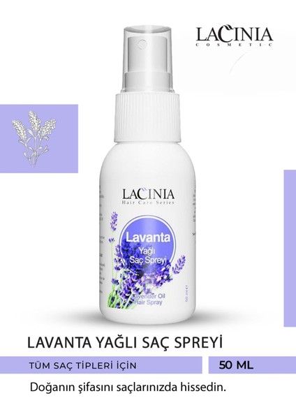 Bit Önleyici Saç Spreyi Lavanta Yağı İçerikli Doğal Arındırıcı 50 ml Tüm Saç Tipleri