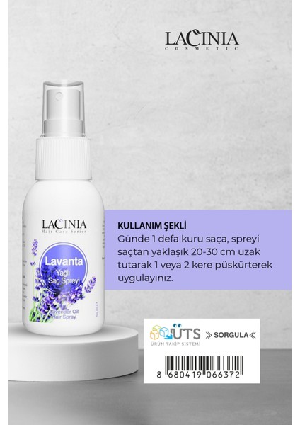 Bit Önleyici Saç Spreyi Lavanta Yağı İçerikli Doğal Arındırıcı 50 ml Tüm Saç Tipleri