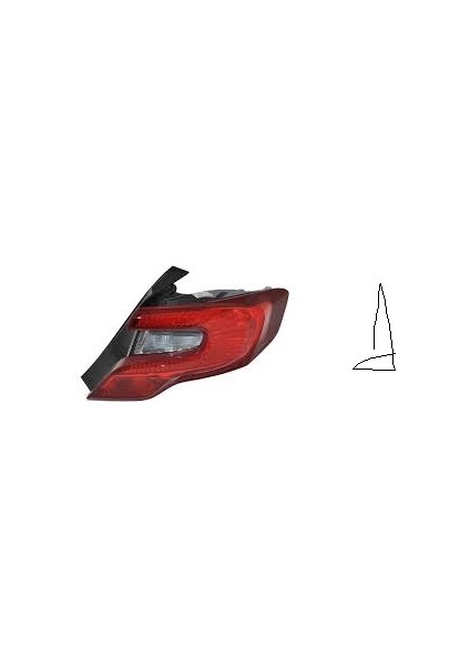Egea Sedan Stop Lambası Sağ Dış 2015 -2020 Ledsız Duysuz Yolcu Tarafı