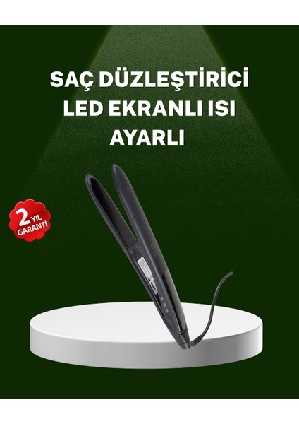 Isı Ayarlı 2025 Titanyum Kaplama Seramik Plakalı Saç Düzleştirici Orijinal