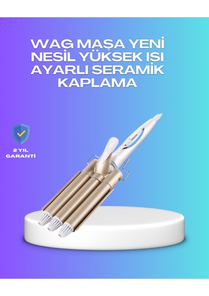 Hızlı Isınan Şarjlı Saç Kıvırıcı Maşa
