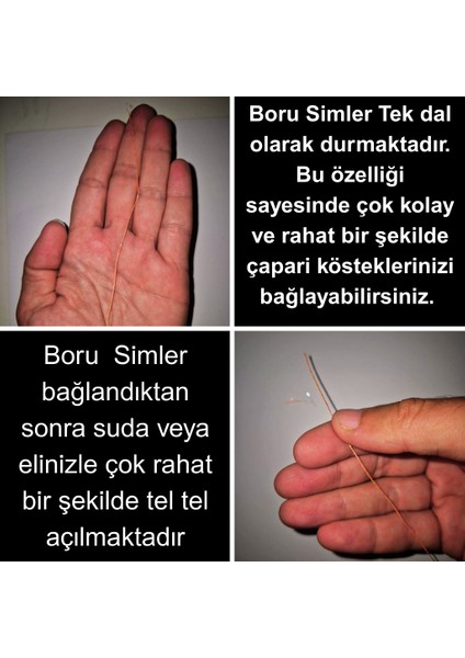 Hazır Çapari Kombini Boru Sim Ultraviyole Uv Neon Pembe Makarada
