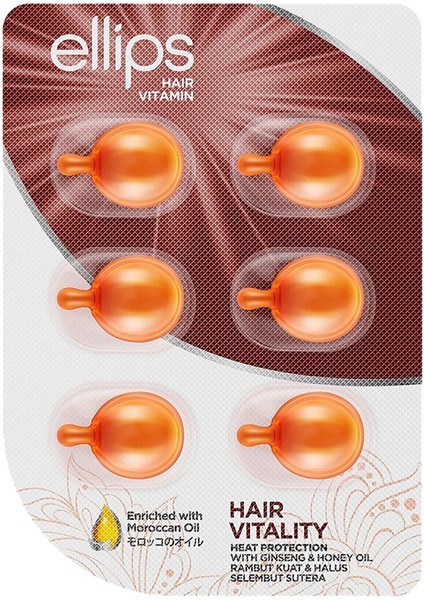 Hair Vitamin Vitality Canlandırıcı Saç Vitamini 6 Kapsül Pro-Keratin Kompleksi, Aloe Vera Yağı, Ginseng, Bal Yağı ve Argan Yağı modelleri