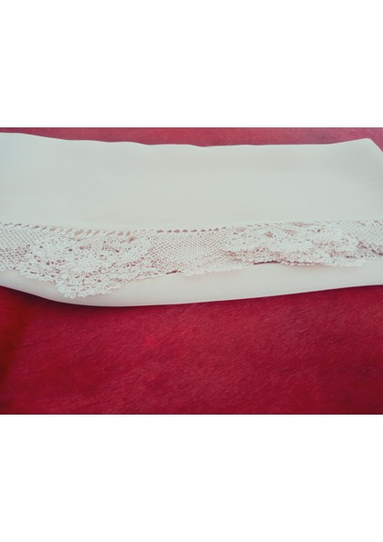 Krep Kumaş El Işi Iğne Oyası ,namaz, Mevlit Örtüsü, Özel El Yapımı Çember Çeyizlik Oyalı 140X75 cm indirimleri