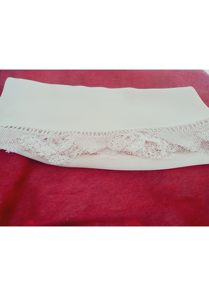 Krep Kumaş El Işi Iğne Oyası ,namaz, Mevlit Örtüsü, Özel El Yapımı Çember Çeyizlik Oyalı 140X75 cm