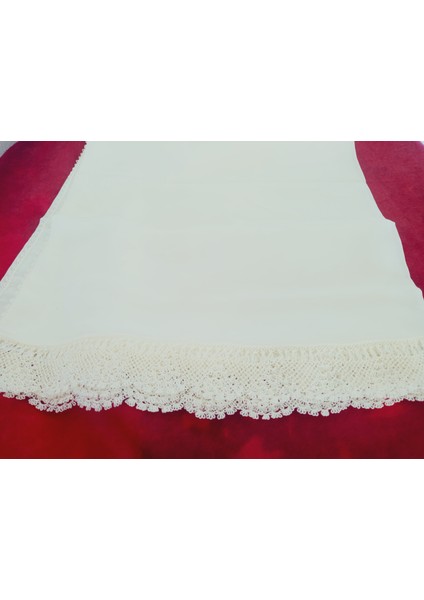 Krep Kumaş El Işi Iğne Oyası ,namaz, Mevlit Örtüsü, Özel El Yapımı Çember Çeyizlik Oyalı 140X75 cm fiyatları