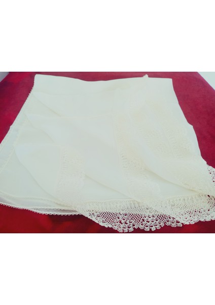 Krep Kumaş El Işi Iğne Oyası ,namaz, Mevlit Örtüsü, Özel El Yapımı Çember Çeyizlik Oyalı 140X75 cm modelleri