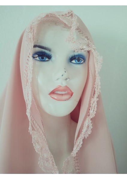 Krep Kumaş El Işi Iğne Oyası ,namaz, Mevlit Örtüsü, Özel El Yapımı Çember Çeyizlik Oyalı 140X75 cm