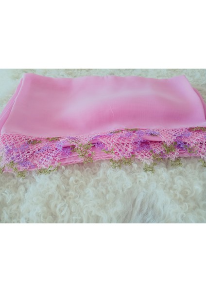 Krep Kumaş El Işi Iğne Oyası ,namaz, Mevlit Örtüsü, Özel El Yapımı Çember Çeyizlik Oyalı 140X75 cm fırsatları