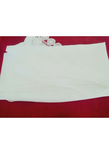 Krep Kumaş El Işi Iğne Oyası ,namaz, Mevlit Örtüsü, Özel El Yapımı Çember Çeyizlik Oyalı 140X75 cm modelleri