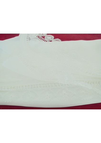 Krep Kumaş El Işi Iğne Oyası ,namaz, Mevlit Örtüsü, Özel El Yapımı Çember Çeyizlik Oyalı 140X75 cm fırsatları