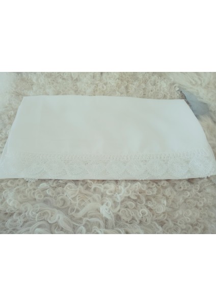 Krep Kumaş El Işi Iğne Oyası ,namaz, Mevlit Örtüsü, Özel El Yapımı Çember Çeyizlik Oyalı 140X75 cm