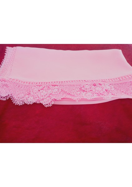 Krep Kumaş El Işi Iğne Oyası ,namaz, Mevlit Örtüsü, Özel El Yapımı Çember Çeyizlik Oyalı 140X75 cm