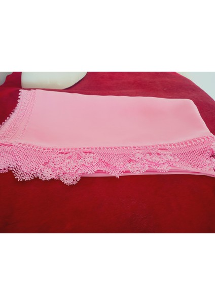 Krep Kumaş El Işi Iğne Oyası ,namaz, Mevlit Örtüsü, Özel El Yapımı Çember Çeyizlik Oyalı 140X75 cm