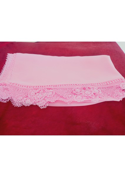 Krep Kumaş El Işi Iğne Oyası ,namaz, Mevlit Örtüsü, Özel El Yapımı Çember Çeyizlik Oyalı 140X75 cm