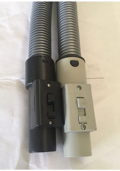 Gri li Plastik Borulu Süpürge Hortumu Seti - Uyumluluk Sağlayan Yedek Parça fırsatları