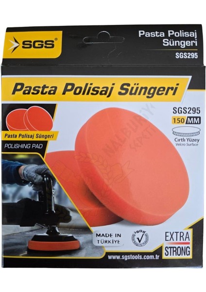 Cırtlı Polisaj Süngeri - 150 Mm. - 1 Adet