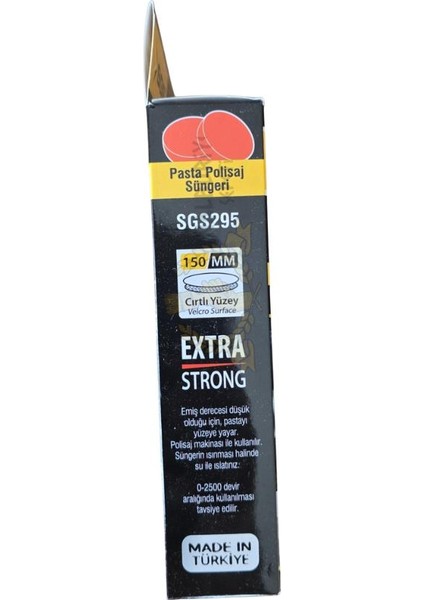 Cırtlı Polisaj Süngeri - 150 Mm. - 1 Adet modelleri