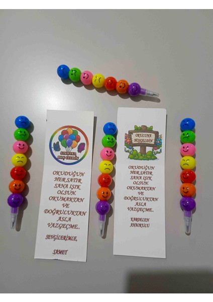 20 Adet Hediyelik Okuluna Hoşgeldin Sınıfına Hoşgeldin Ara Tatil Karne Hediyesi Mezuniyet Hediyesi Yılbaşı Hediyesi Yumurtlayan Emoji Kalem