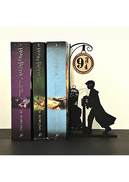 Harry Potter Platform 9 ¾ Temalı Kitap Tutucu 20X18X3 cm Dekoratif Organizer