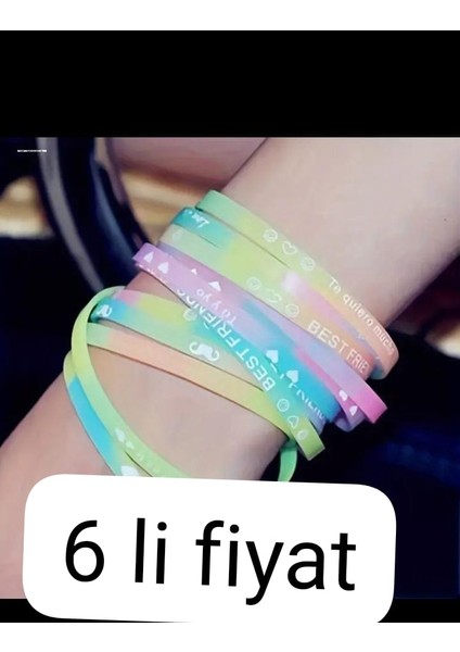 6 Adet Ingiliz Harfli Bileklik modelleri