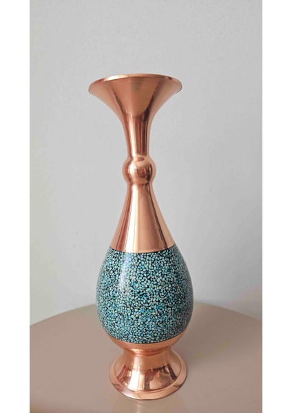 Bakır ile Turkuaz Vazo fiyatları