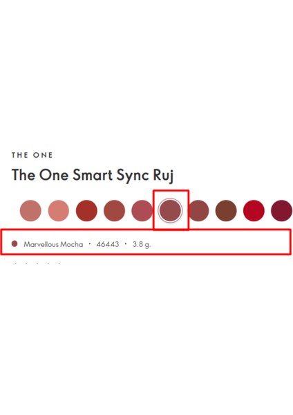 The One Tek Sürüşte Tam Kapatıcılık 8 Saat Kalıcı Renk ve Nem Sunan Smart Sync Ruj_marvellous Mocha 46443 fırsatları