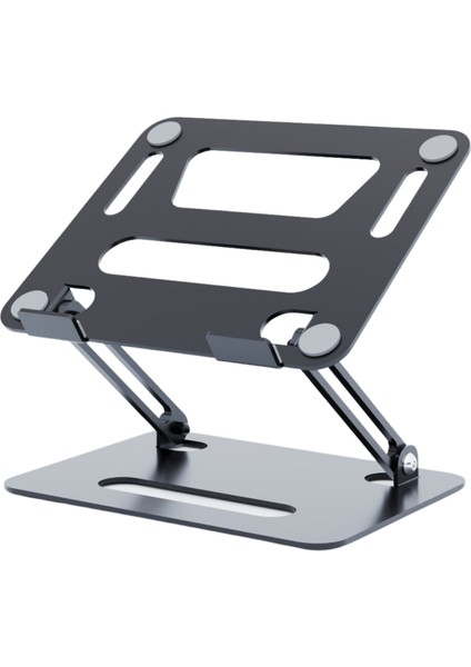 Katlanabilir Laptop Standı V2 | Yükseklik ve Açı Ayarlı | Taşınabilir Metal Dizüstü Bilgisayar Sehpası