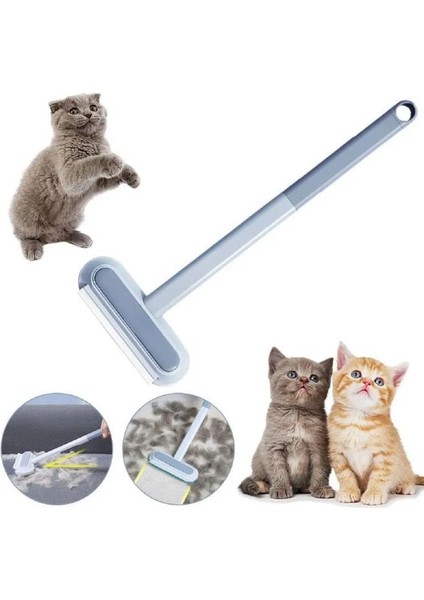 4 In 1 Kedi Köpek Tüy Toplayıcı Fırça Halı Kumaş Koltuk Kıl Toz Pencere Temizleme Fırçası Silecek