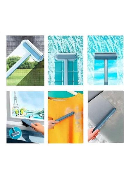 4 In 1 Kedi Köpek Tüy Toplayıcı Fırça Halı Kumaş Koltuk Kıl Toz Pencere Temizleme Fırçası Silecek indirimleri