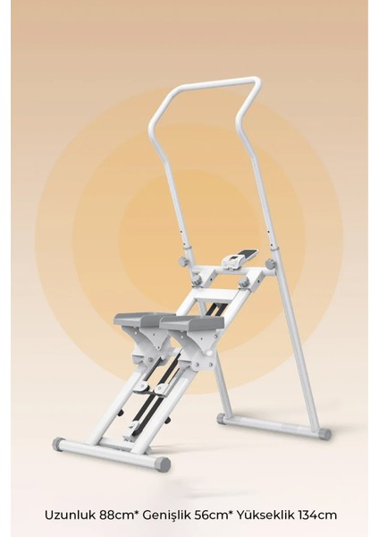 Katlanabilir Dikey Tırmanma Egzersiz Aleti Yeni Versiyon Beyaz fırsatları