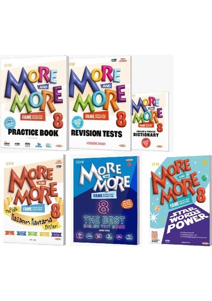 2025 8. Sınıf Lgs More More Practice + Fame Test Book + Kazanım Föyleri + Star Word Power