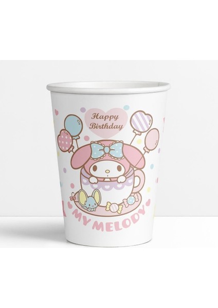 Bardak My Melodi-Kuromi 8li Karton Bardak fırsatları