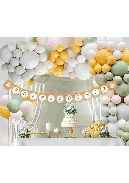 Dekoratif Banner HOŞGELDİNİZ çiçekli kırlangıç fiyatları