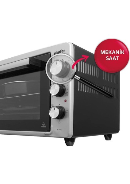 Midi Fırın 34 lt Inox 4 Fonksiyon Statik Pişirme Termostatlı Isı Kontrol Mekanik Zamanlayıcı fırsatları