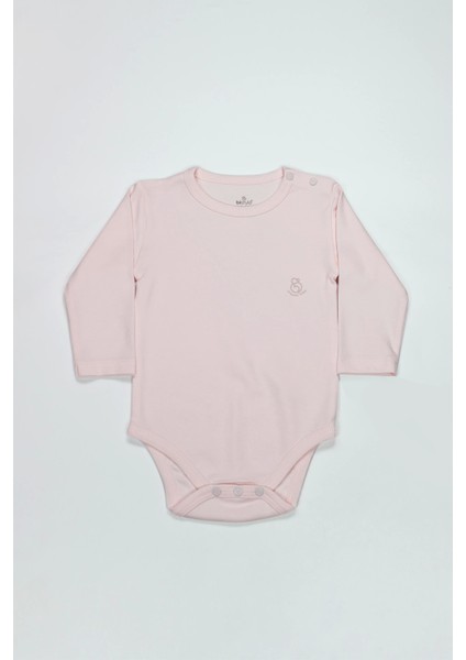 Natural Basic Style Uzun Kol Body 17104 Pembe
