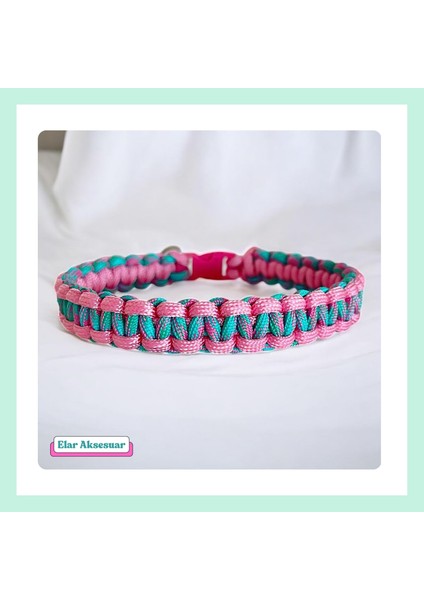 Köpek Tasması Örgü Paracord Köpek Boyun Tasması